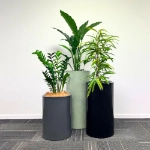 Ambius Cilindro Trio black, charcoal, sage